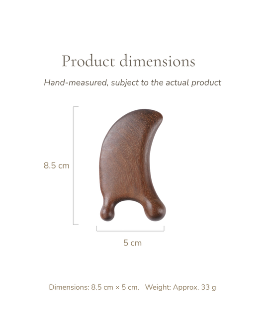 Gua Sha Board - Wood, For Face & Nose Lymphatic Relief