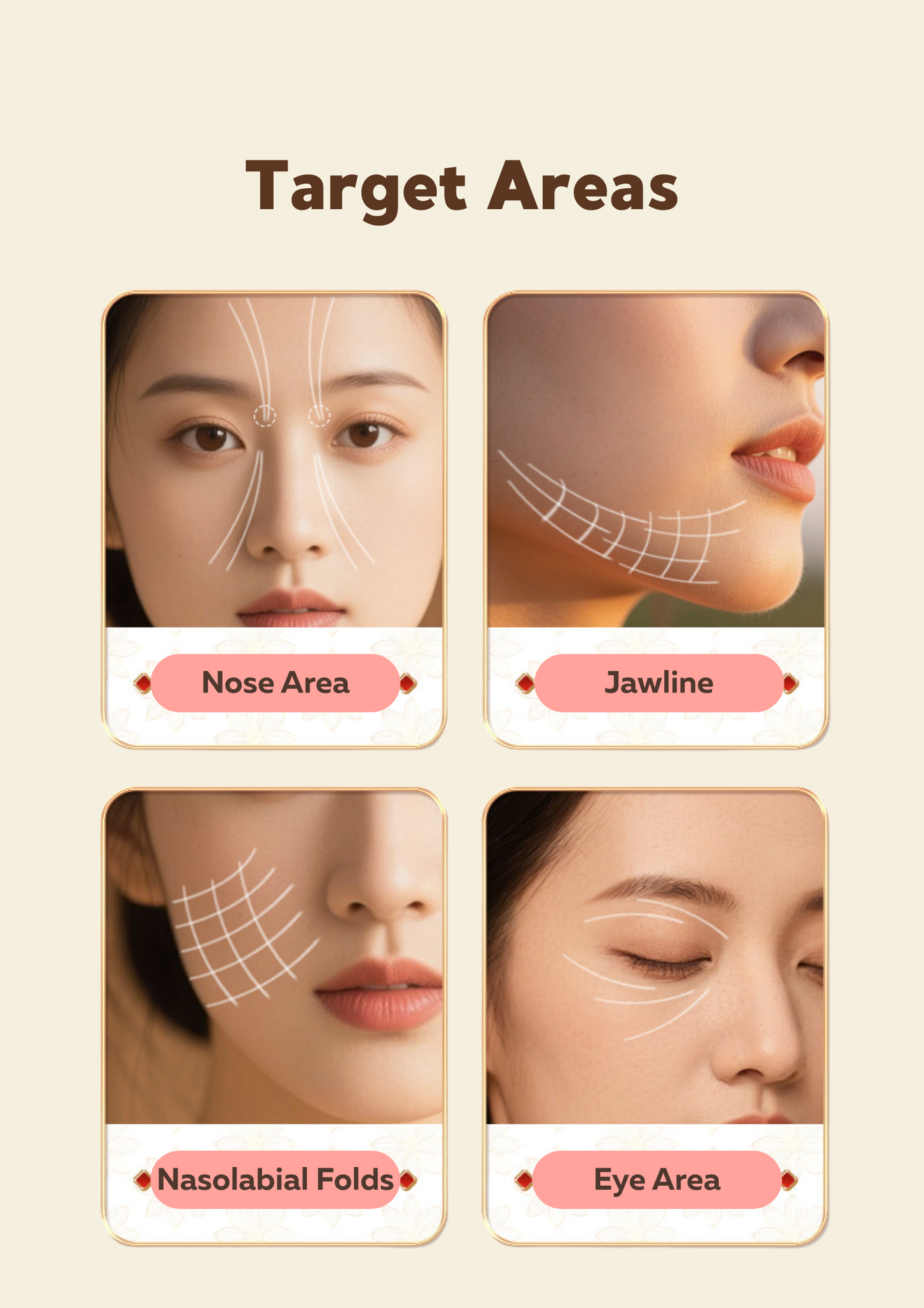Eye Massage Roller - Tool for Face, Puffiness & Acupressure