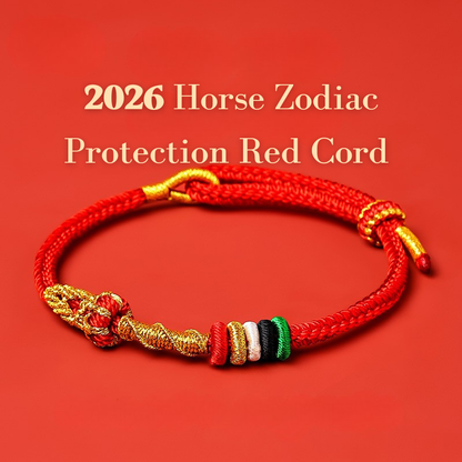 Red String Bracelet｜2026 Energy Shift 5 Auspicious Knots for Protection & Fortune