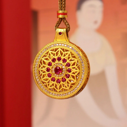 Gold-Plated 925 Silver｜Rose Compass Pendant - Navigate Love & Your True Path, A Symbolic Guide