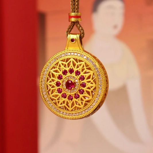 Gold-Plated 925 Silver｜Rose Compass Pendant - Navigate Love & Your True Path, A Symbolic Guide