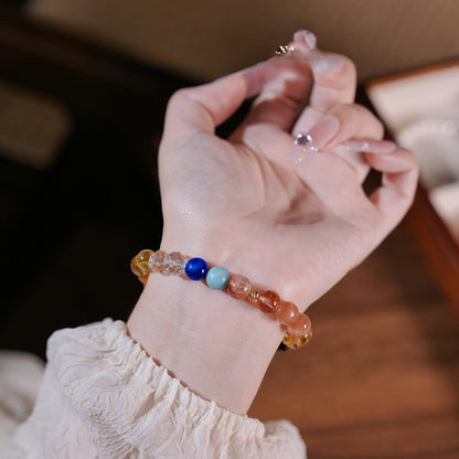 Bracelet｜"Roman Holiday" Sunstone & Tiger's Eye for Vitality & Confidence