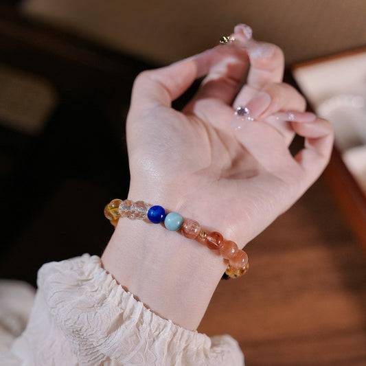 Bracelet｜"Roman Holiday" Sunstone & Tiger's Eye for Vitality & Confidence