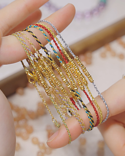 Handwoven Cord Series, Lucky Red Bracelet, Turn Fortune Around