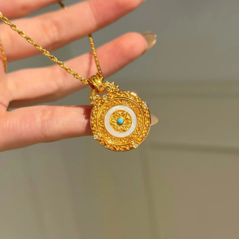 Gold-Plated 925 Silver｜Yellow Jambhala Necklace
