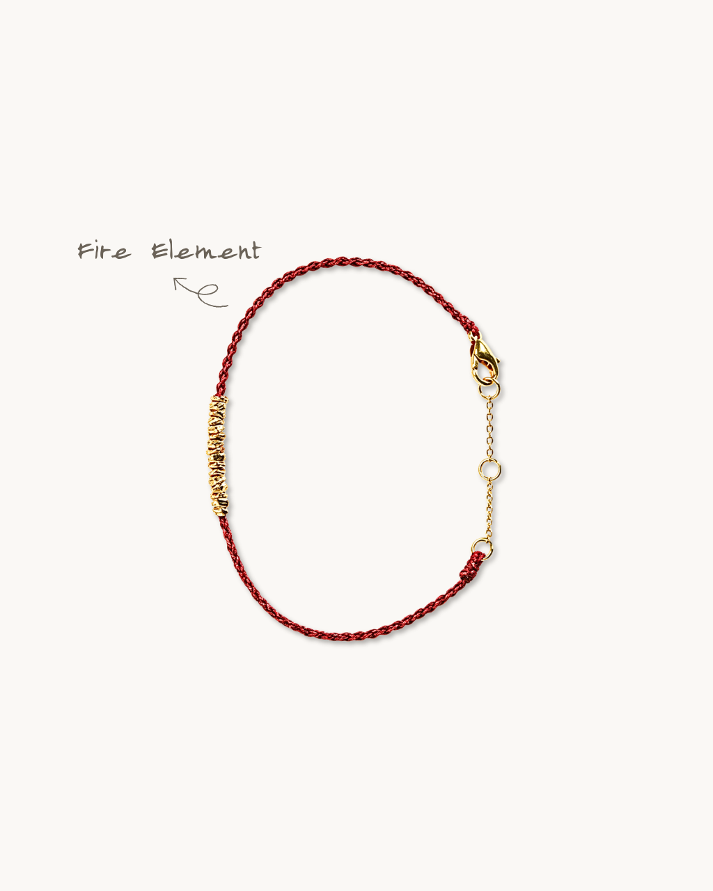 Handwoven Cord Series, Lucky Red Bracelet, Turn Fortune Around