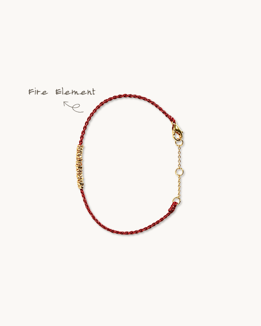 Handwoven Cord Series, Lucky Red Bracelet, Turn Fortune Around
