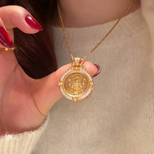 Gold-Plated 925 Silver｜Yellow Jambhala Necklace