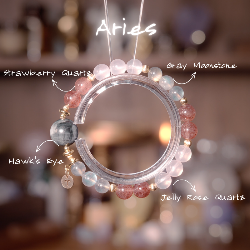 2026 Aries Bracelet | Clarity Stone Hawk Eye
