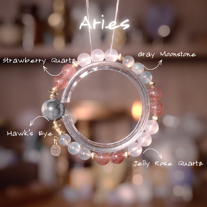 2026 Aries Bracelet | Clarity Stone Hawk Eye