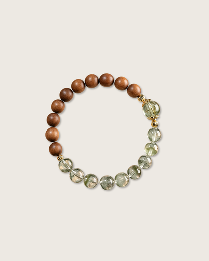 Springwood, Green Phantom & Sandalwood Bracelet, Grow Your Career