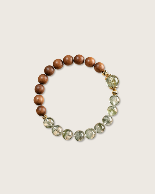 Springwood, Green Phantom & Sandalwood Bracelet, Grow Your Career