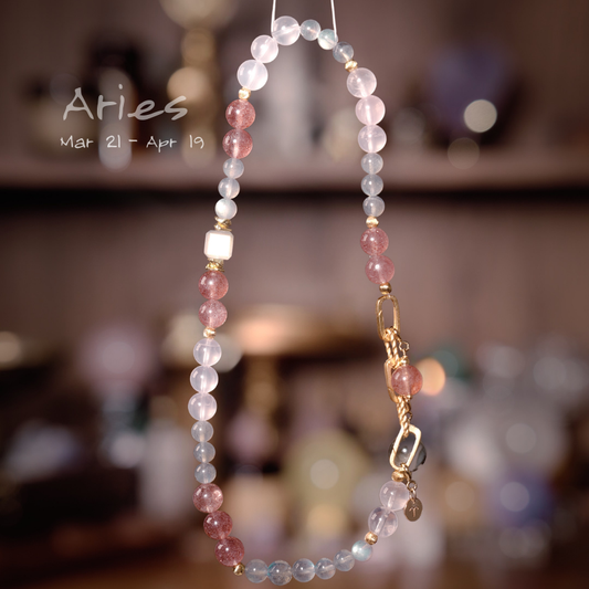 2026 Aries Double-Wrap Bracelet | Clarity Stone Hawk Eye