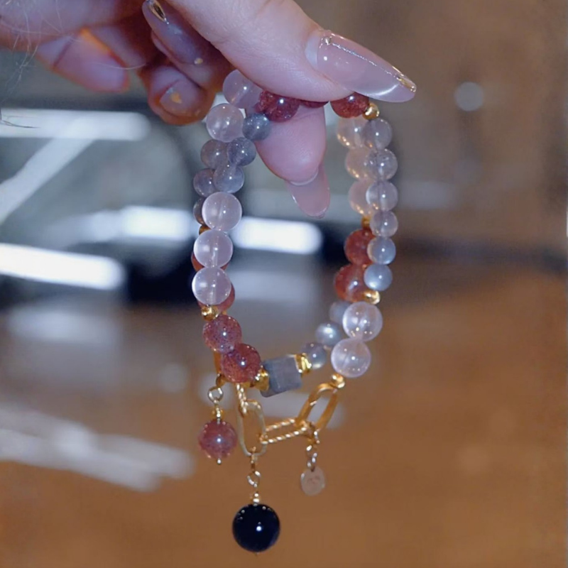 2026 Aries Double-Wrap Bracelet | Clarity Stone Hawk Eye