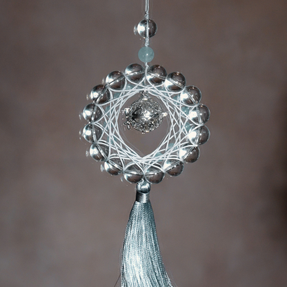 Charm Pendant｜Clear Quartz & Aquamarine, Guard Blessing & Keep Peaceful Mind