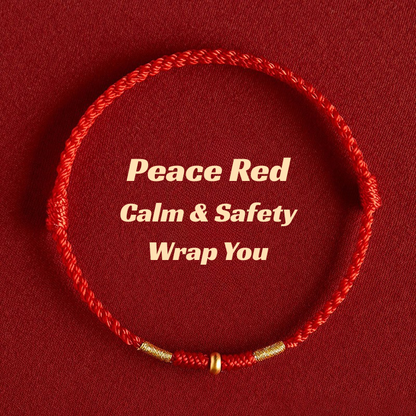 Red String Bracelet｜Ben Ming Nian with Abacus Bead - Good Luck, Smooth Path & Protection