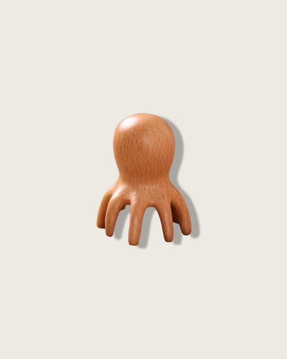 Meridian Acupressure Tool - Wood, For Head & Neck Multi-Point Massage