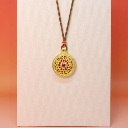 Gold-Plated 925 Silver｜Rose Compass Pendant - Navigate Love & Your True Path, A Symbolic Guide