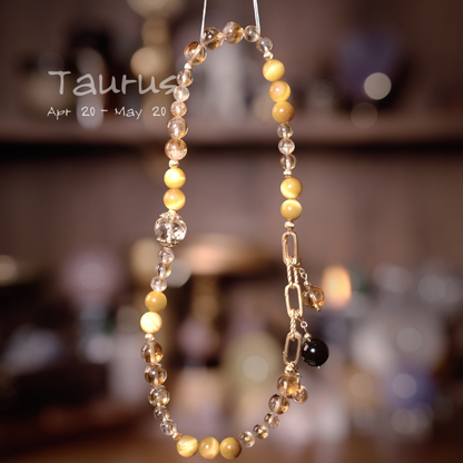 2026 Taurus Double-Wrap Bracelet | Abundance Stone Silver Obsidian