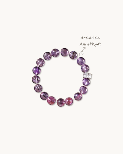 Violet Focus, Brazilian Amethyst Bracelet, Ace Your Studies