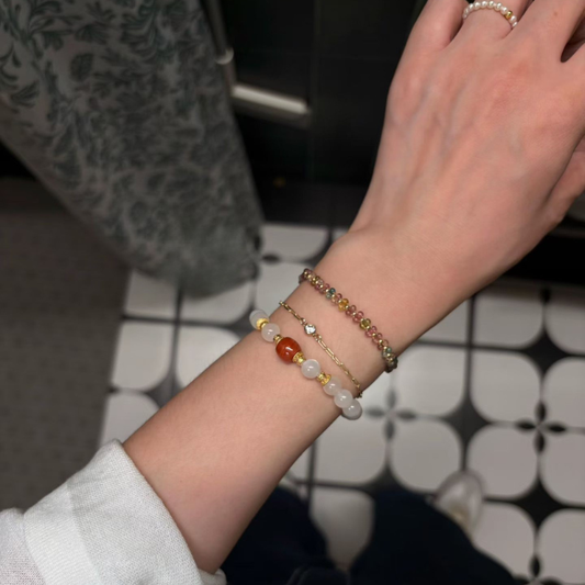 Bracelet | Wrist Galaxy – Cinnabar Mole for Gentle Wishes & Inner Calm