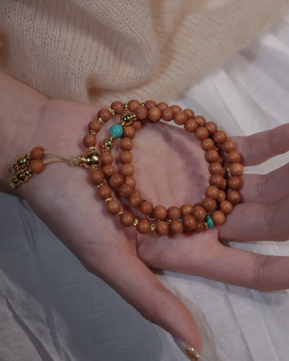 Half Mountain Sugar, Multi-Wrap Sandalwood Bracelet, Find Your Calm