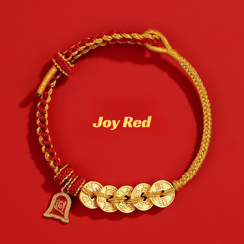 Red String Bracelet｜2026 Five Emperor Coins - Wealth, Protection & Feng Shui Luck
