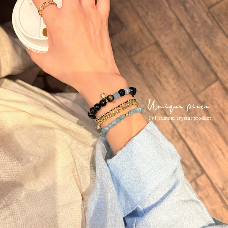 Bracelet | Wrist Galaxy – Aquamarine for Health & Inner Calm