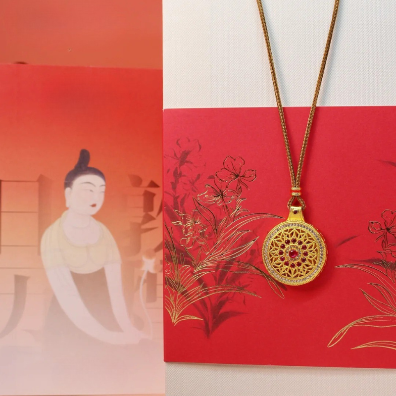 Gold-Plated 925 Silver｜Rose Compass Pendant - Navigate Love & Your True Path, A Symbolic Guide