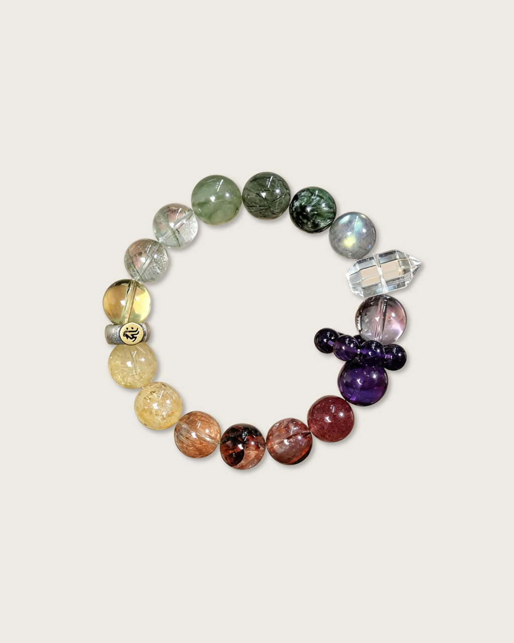 Pig Blessing, Mixed Crystal Bracelet, Shield Your Year