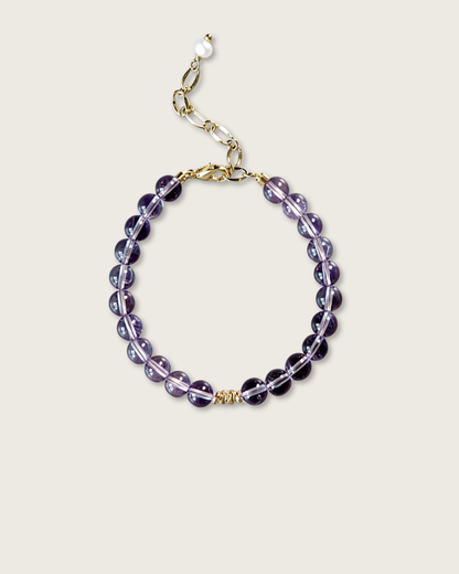 Everluck Brazilian Amethyst Bracelet, Boost Your Brain