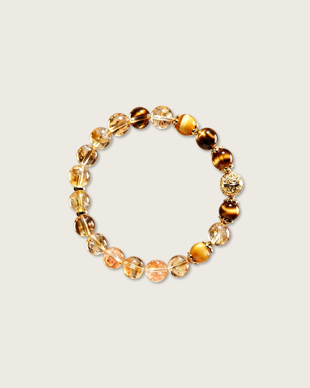 Molten Gold, Citrine & Golden Rutilated Bracelet, Expand Your Wealth