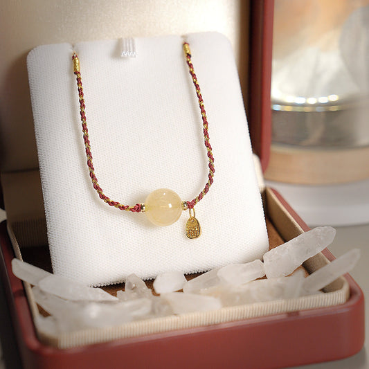 2026 Year of the Horse Red String Bracelet for「Rabbit」| Blessed “Fu” Charm