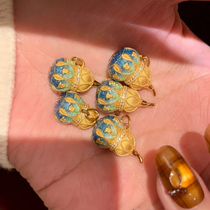 Gold-Plated 925 Silver｜Enamel Color Gourd Necklace