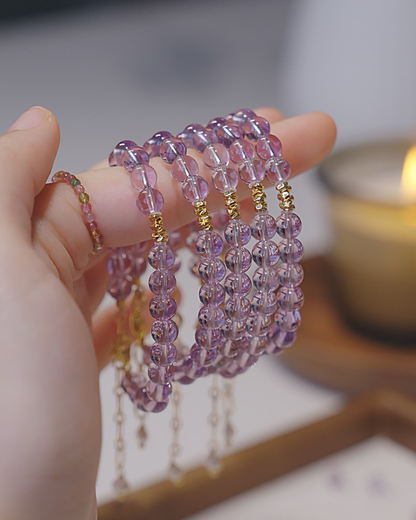 Everluck Brazilian Amethyst Bracelet, Boost Your Brain