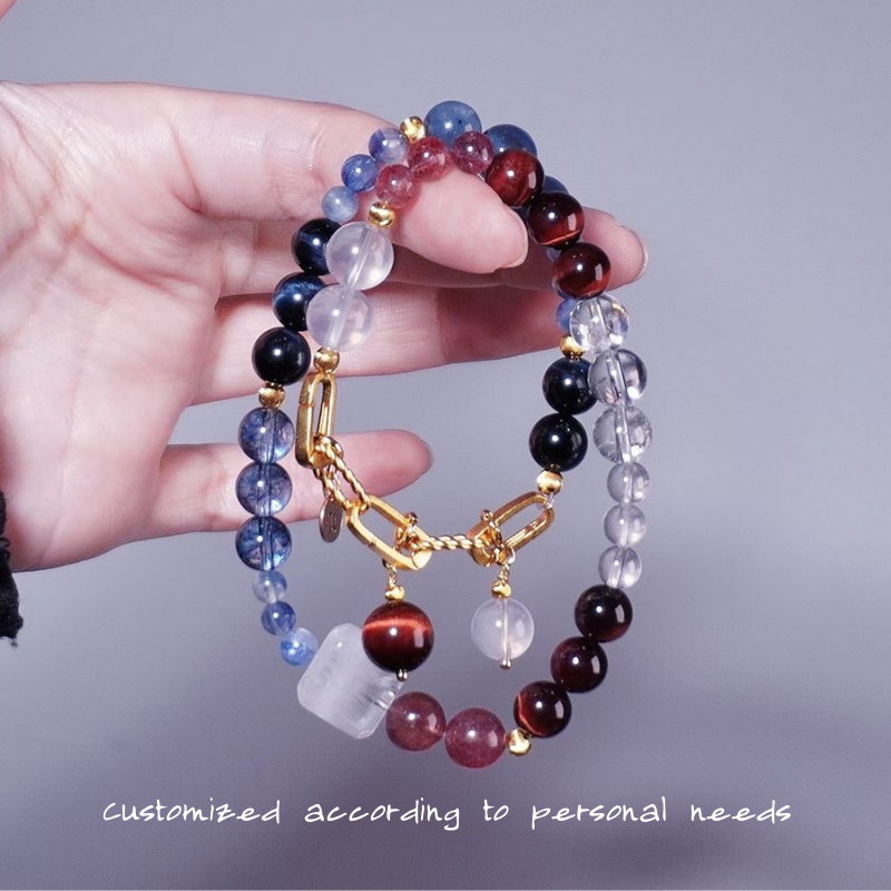 2026 Gemini Double-Wrap Bracelet | Activation Stone Strawberry Quartz