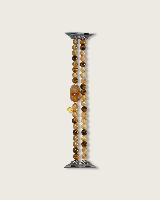 Watch Band – Golden Osmanthus Citrine Pixiu, Prosperity