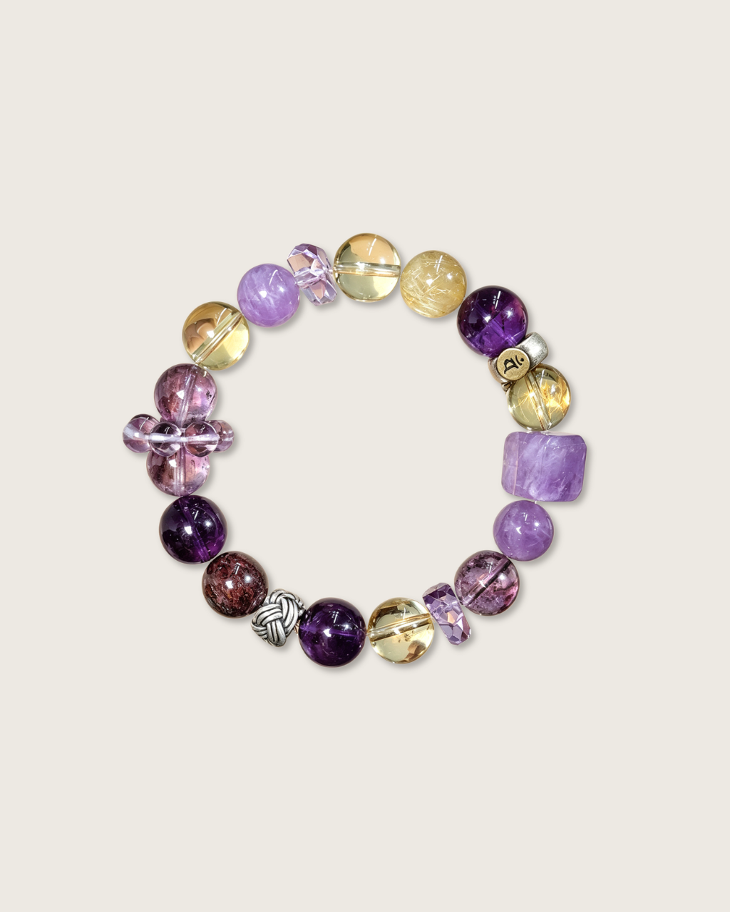 Monkey Blessing, Mixed Crystal Bracelet, Shield Your Year