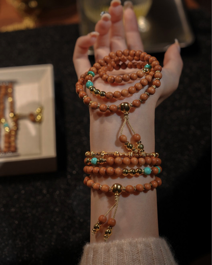 Half Mountain Sugar, Multi-Wrap Sandalwood Bracelet, Find Your Calm