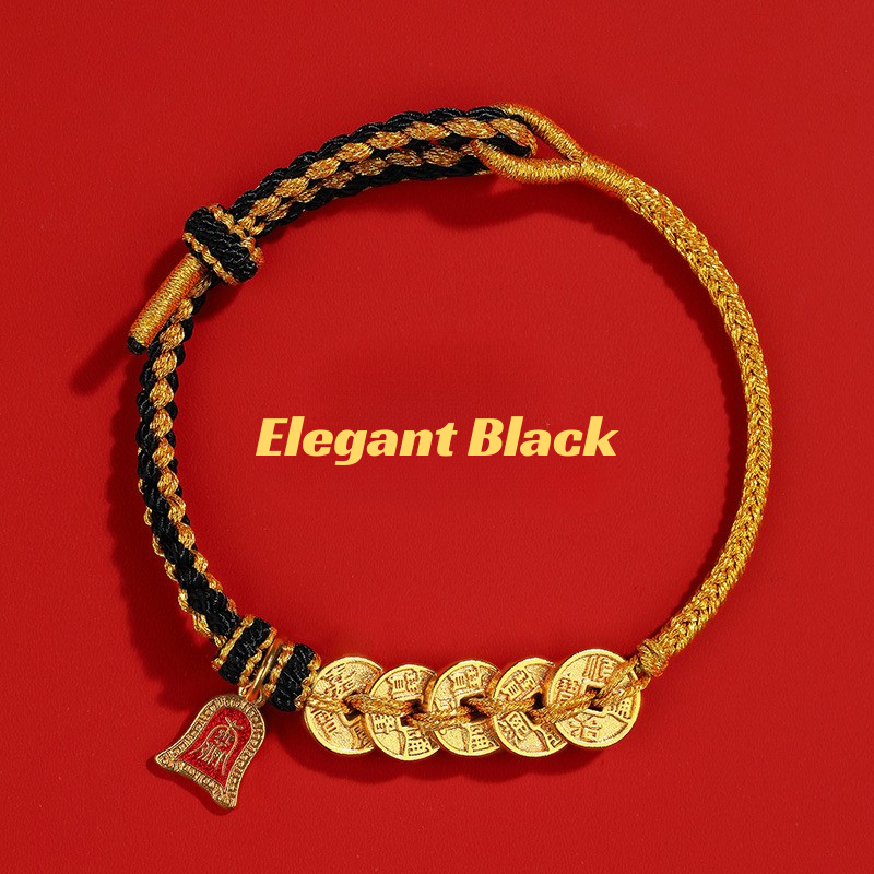 Red String Bracelet｜2026 Five Emperor Coins - Wealth, Protection & Feng Shui Luck