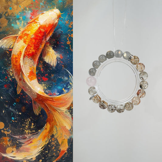 Bracelet｜"Wishes Answered" Super Seven & Moonstone for Wish Fulfillment & Intuition