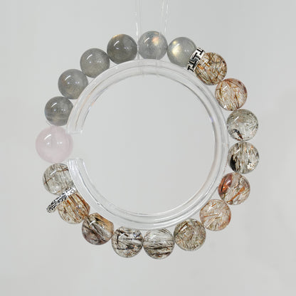 Bracelet｜"Wishes Answered" Super Seven & Moonstone for Wish Fulfillment & Intuition