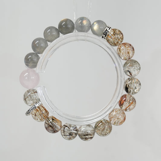 Bracelet｜"Wishes Answered" Super Seven & Moonstone for Wish Fulfillment & Intuition