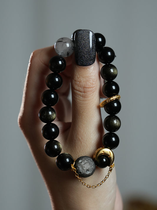 Bracelet｜"Black Moon" for Protection & Inner Change