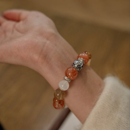 「Gemini」Bracelet｜Citrine & Gold Hair Quartz for Wealth, Insight & Smooth Communication
