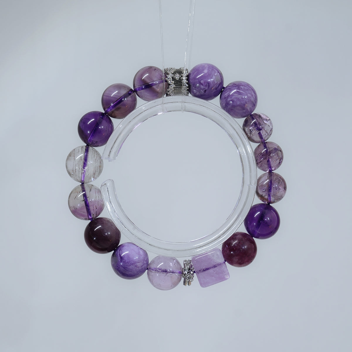 Bracelet｜"Nine Purple Li Fire" 9 Purple Crystals for Fortune Shift in Li Fire Era