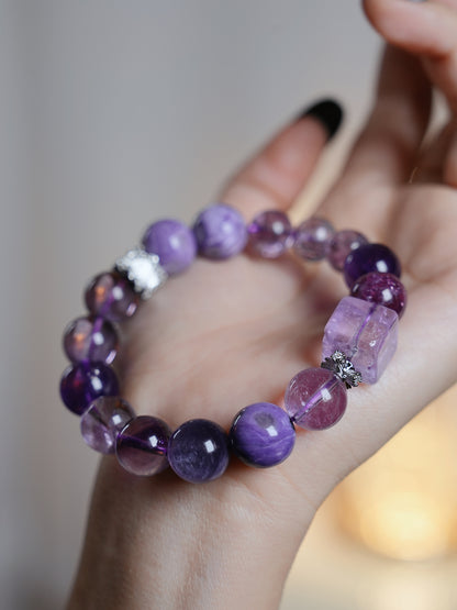 Bracelet｜"Nine Purple Li Fire" 9 Purple Crystals for Fortune Shift in Li Fire Era