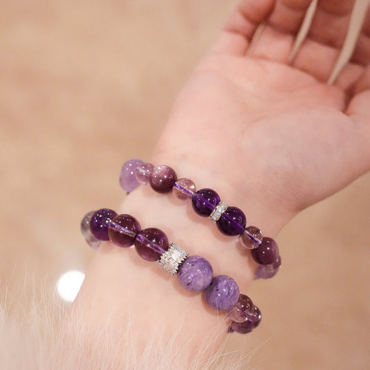 Bracelet｜"Nine Purple Li Fire" 9 Purple Crystals for Fortune Shift in Li Fire Era