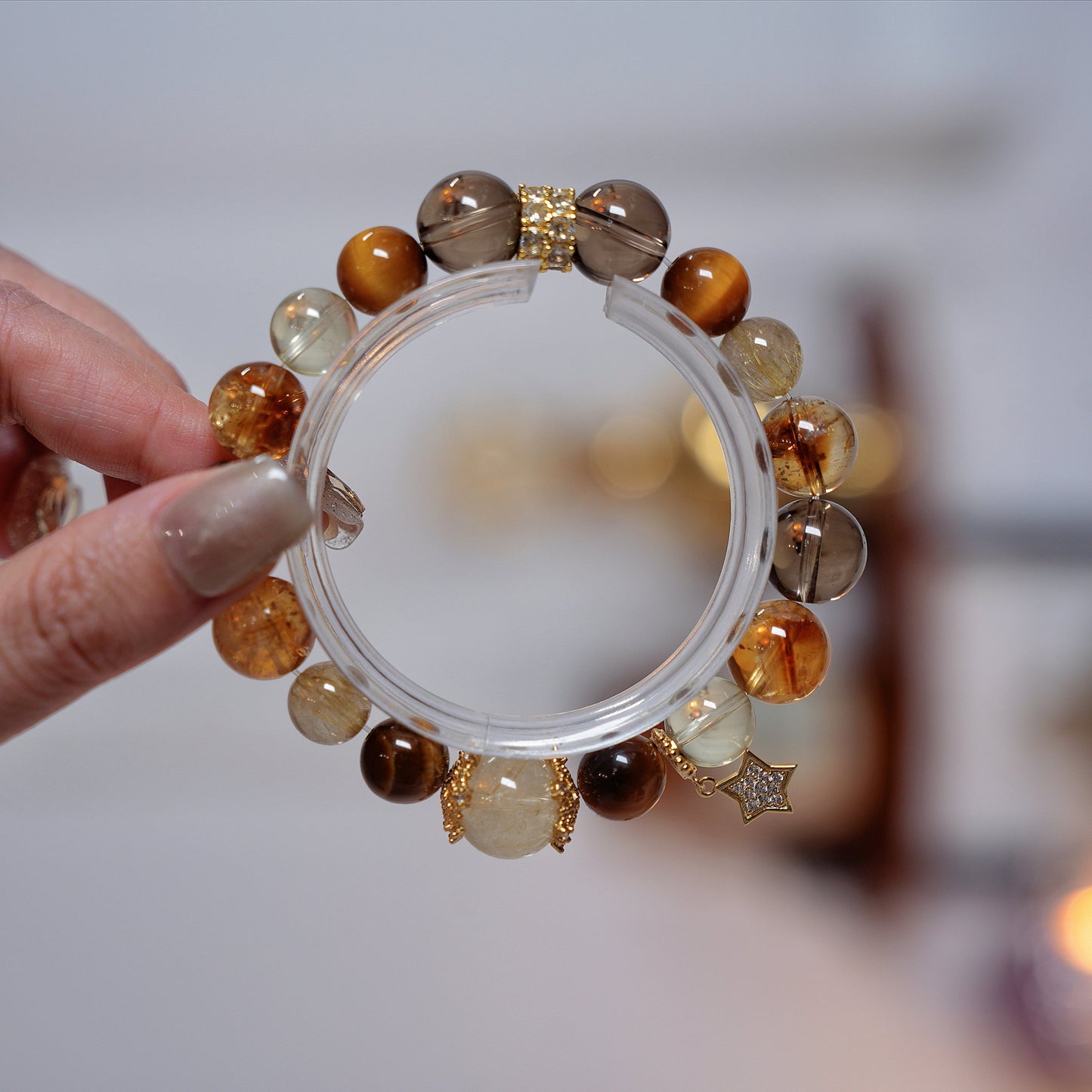 Bracelet｜"Wealth King Combo" Citrine & Tiger's Eye for Supreme Prosperity