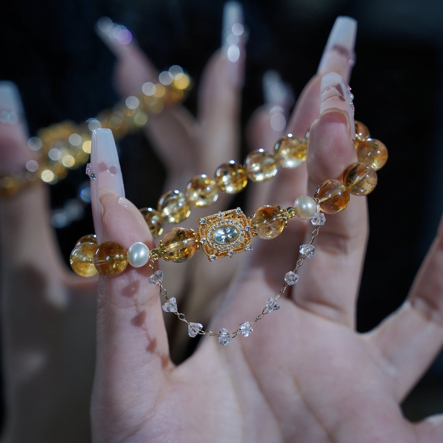 Bracelet｜"Wealth Attraction" Yellow Jasper & Pearl for Prosperity & Elegance